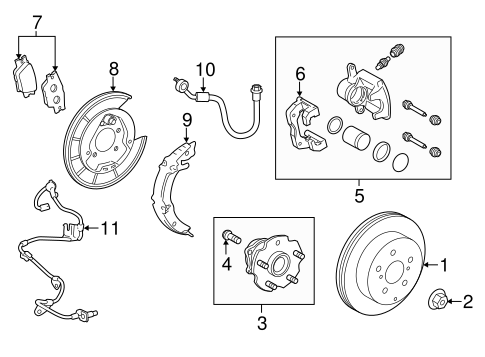BRAKES/BRAKE COMPONENTS for 2016 Toyota RAV4 #2