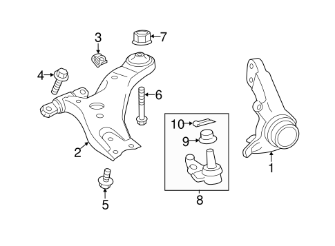 FRONT SUSPENSION/SUSPENSION COMPONENTS for 2013 Toyota Avalon #1