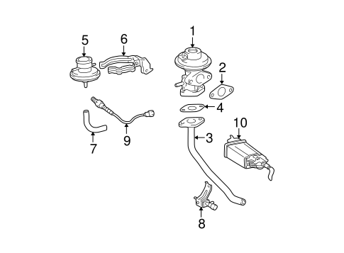 EMISSION SYSTEM/EMISSION COMPONENTS for 2000 Toyota Solara #1