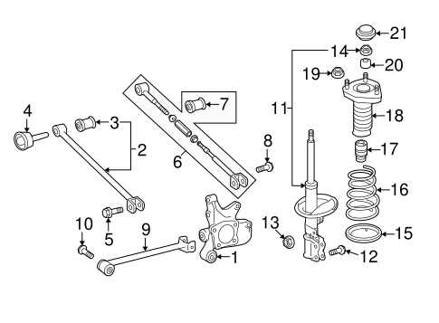 REAR SUSPENSION/REAR SUSPENSION for 2009 Toyota Highlander #2