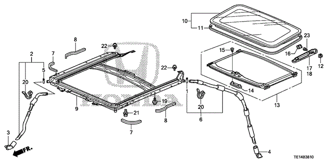 INTERIOR / BUMPER/SLIDING ROOF for 2012 Honda ACCORD COUPE #1