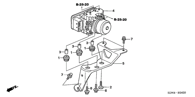 CHASSIS/TCS - VSA MODULATOR for 2004 Honda ACCORD COUPE #1