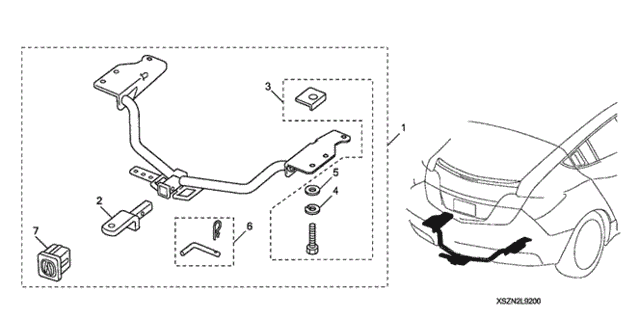 Trailer Hitch for 2012 Acura ZDX #0