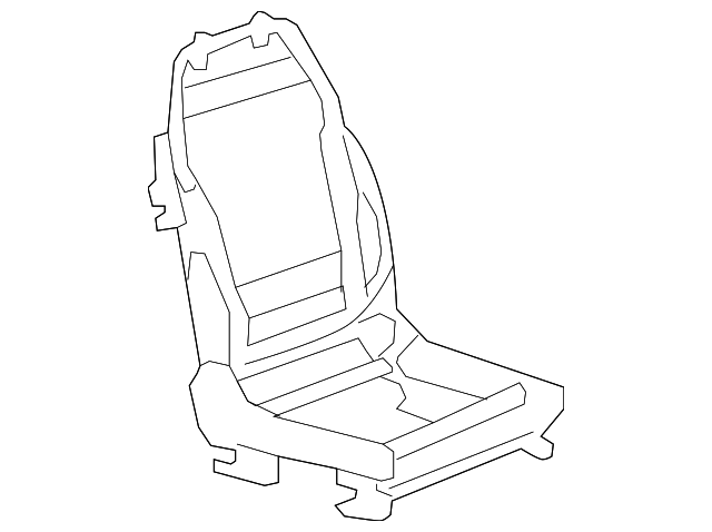 25802039 Деталь SEAT FRAME, RIGHT