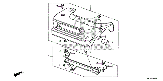 Engine/Engine Cover (V6) for 2012 Honda ACCORD COUPE #1