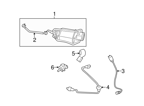 EMISSION SYSTEM/EMISSION COMPONENTS for 2009 Toyota Matrix #1