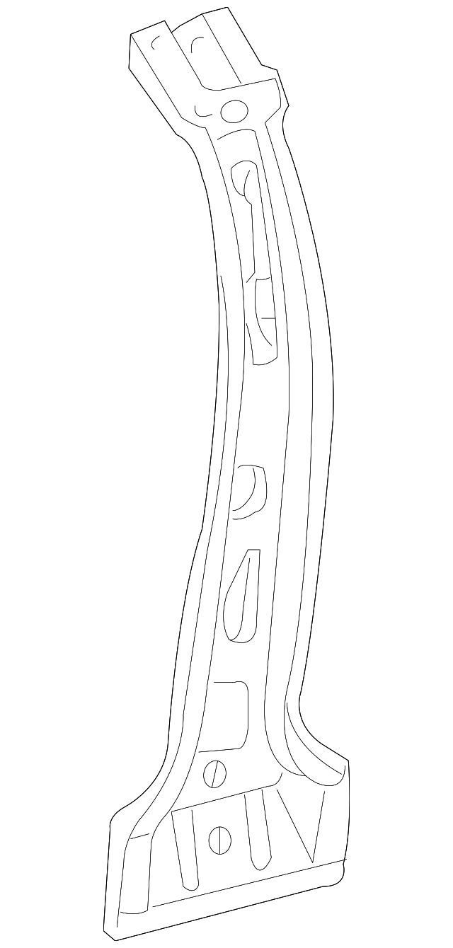 XW4Z5424300AA Деталь INNER PILLAR, RIGHT
