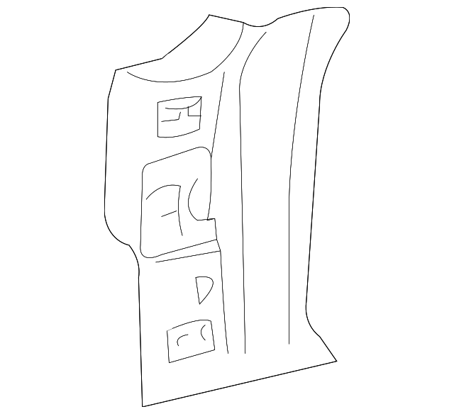 YW4Z54025A00AA Деталь INNER PILLAR, RIGHT