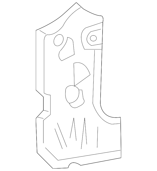 YW4Z5402038AA Деталь COWL SIDE PANEL, RIGHT