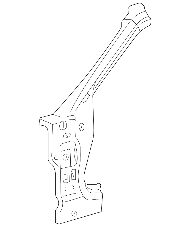 XW4Z5402500BA Деталь HINGE PILLAR, RIGHT