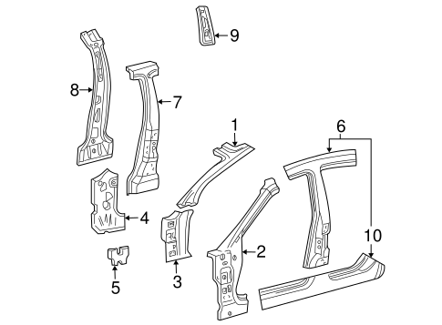 LS CENTER PILLAR & ROCKER