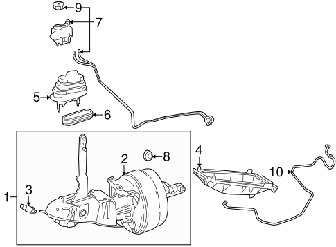 Master Cylinder - Components On Dash Panel for 2012 Smart Fortwo #0