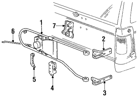 Typhoon SPARE TIRE CARRIER