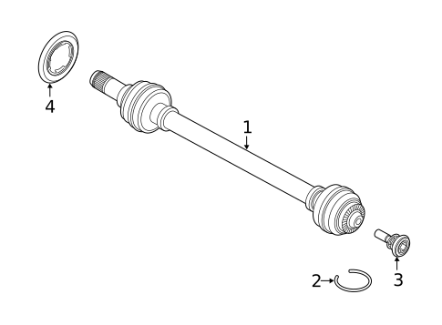 Drive Axles for 2017 BMW 750i #0