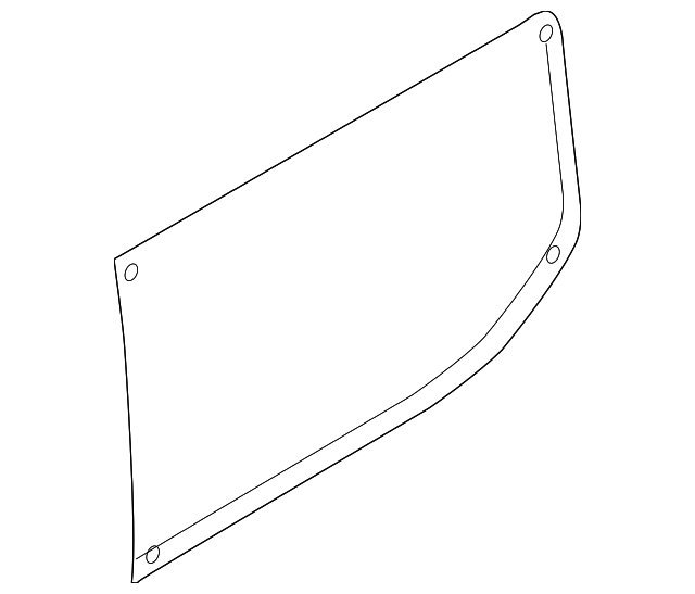 BK3Z6129711Q Деталь REAR GLASS, LEFT