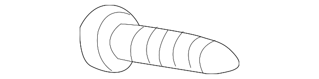 11900325 WINDSHIELD PILLAR TRIM SCREW, LEFT