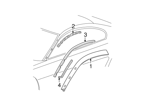 Mustang EXTERIOR TRIM - ROOF