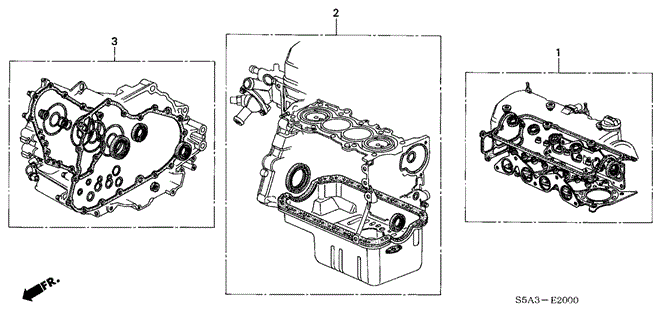 ENGINE/GASKET KIT for 2004 Honda CIVIC COUPE #1