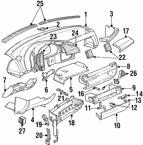 Instrument Panel for 1994 BMW 325is #0