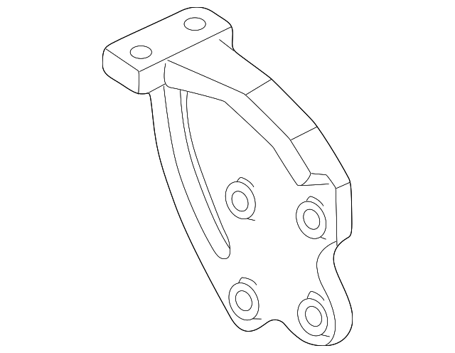 YS4Z6031AA Деталь FRONT BRACKET, RIGHT