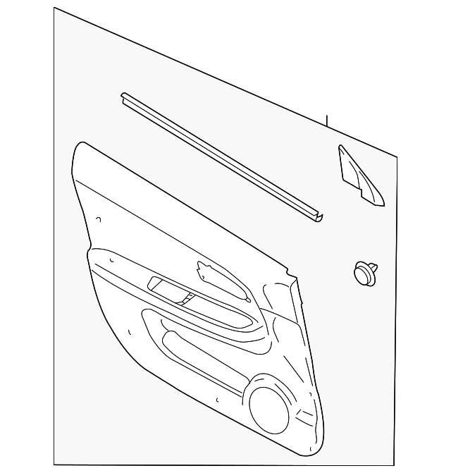 32009280 Деталь DOOR TRIM PANEL, LEFT
