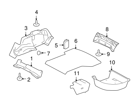 XF INTERIOR TRIM - REAR BODY