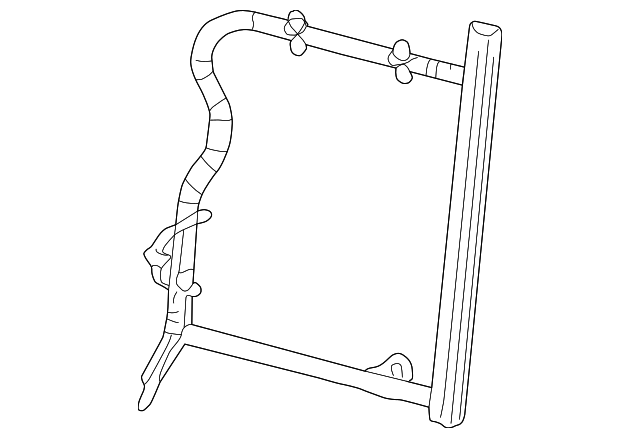 12473868 SEAT BACK FRAME, LEFT