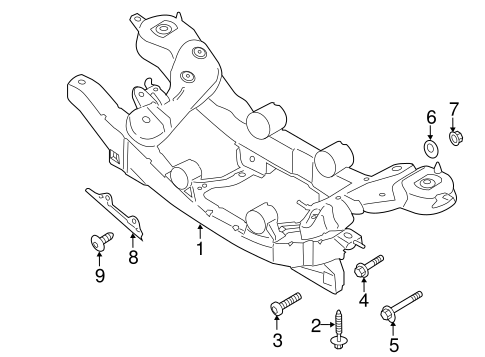 Rear Suspension/Suspension Mounting for 2013 Ford Escape #2
