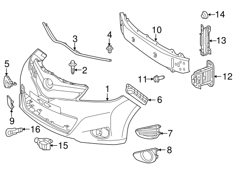 HVAC/SWITCHES & SENSORS for 2014 Toyota Yaris #2