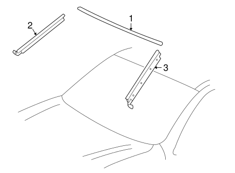 BODY/REVEAL MOLDINGS for 2003 Toyota Sequoia #1