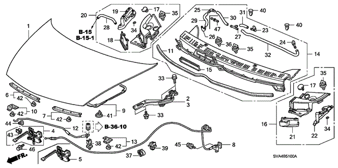 Cowl Top Assembly, Front *NH696* (Driver Side) (Black Gloss 5) Cowl Top Assembly, Front *NH696* (Driver Side) (Black Gloss 5)