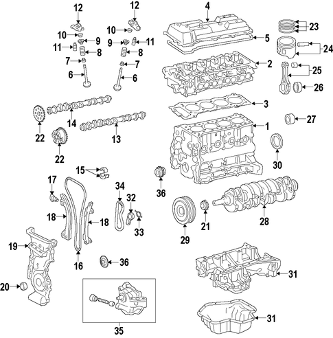 ENGINE/OIL PAN for 2016 Toyota Corolla #1