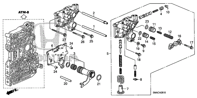 TRANSMISSION - AUTOMATIC/AT REGULATOR BODY for 2011 Honda CIVIC SEDAN #1