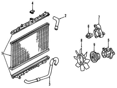 Cooling System/Cooling System for 1996 Nissan 300ZX #1