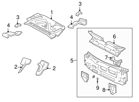Body/Rear Body for 2001 Ford Focus #1