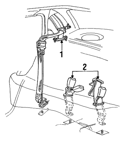 Grand Marquis REAR SEAT BELTS