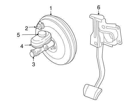 Grand Cherokee MASTER CYLINDER - COMPONENTS ON DASH PANEL