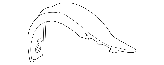 991-502-915-00-GRV Деталь OUTER WHEELHOUSE, LEFT