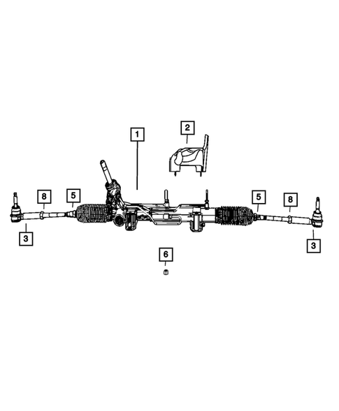 Steering Gear for 2011 Jeep Patriot #0