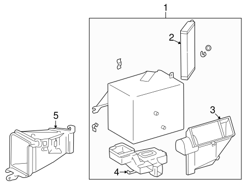 HVAC/HEATER COMPONENTS for 1998 Toyota Corolla #1