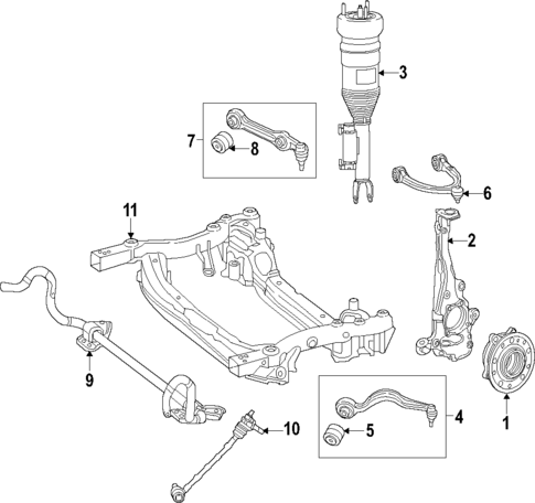 Front Suspension for 2018 Mercedes-Benz E 63 AMG® S #0