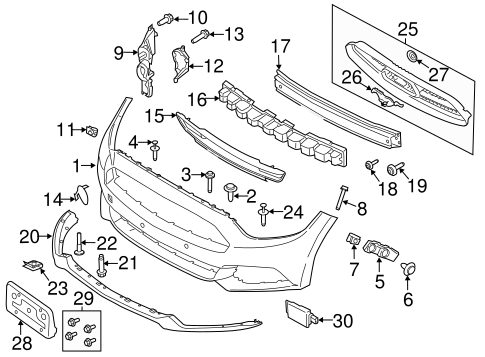 Mustang BUMPER & COMPONENTS - FRONT