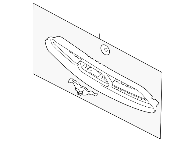 FR3Z-8200-AA Деталь UPPER GRILLE