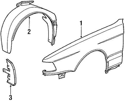 Fender & Components for 1992 BMW 735i #0
