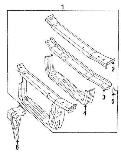 Lumina RADIATOR SUPPORT