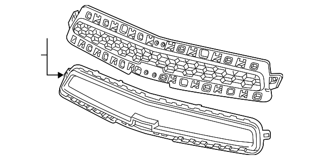 20768835 Деталь UPPER GRILLE
