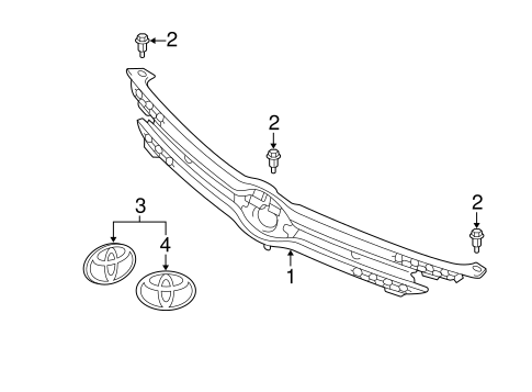 BODY/GRILLE & COMPONENTS for 2003 Toyota Echo #1