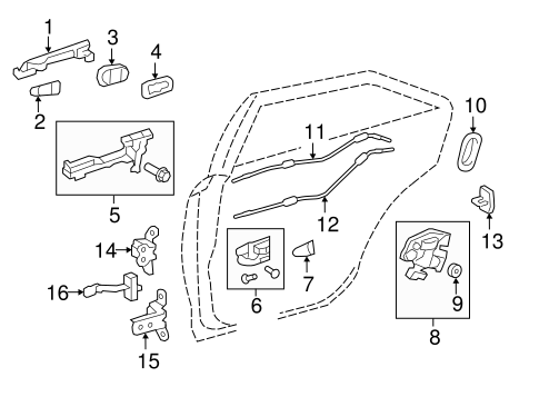ELECTRICAL/REAR DOOR for 2015 Toyota Camry #2