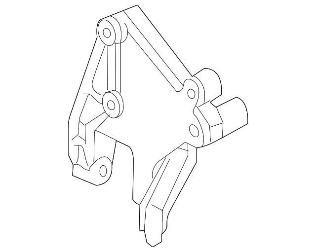 4967337 Деталь ENGINE BRACKET, LEFT