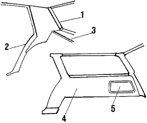 Cutlass Supreme QUARTER PANEL TRIM
